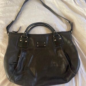 Kate Spade Black Leather Tote Bag